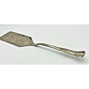 Sheffield Kings Silverplate Vintage Lasagna Pie Cake Embossed Rectangle Server